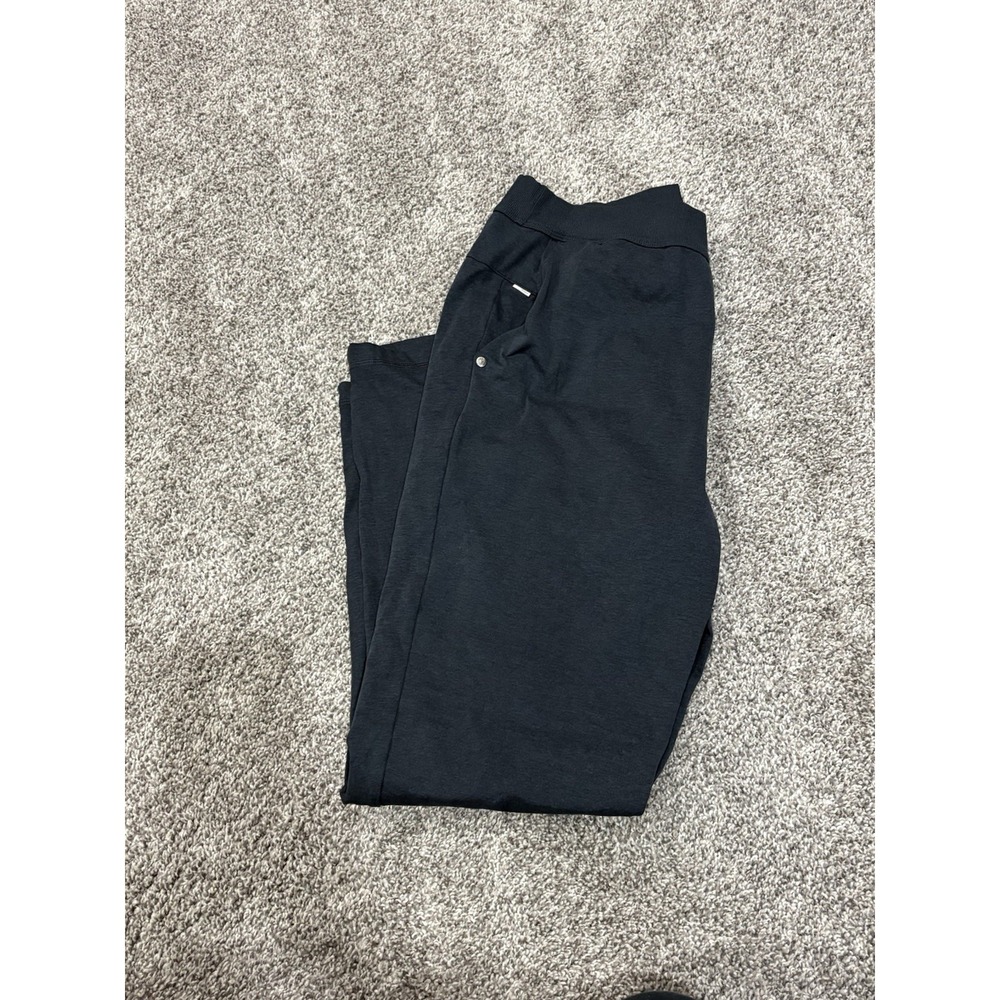 Vuori Men's Size L  Jogger Pants Blue Adjustable Drawstring Waist Zipper Pockets